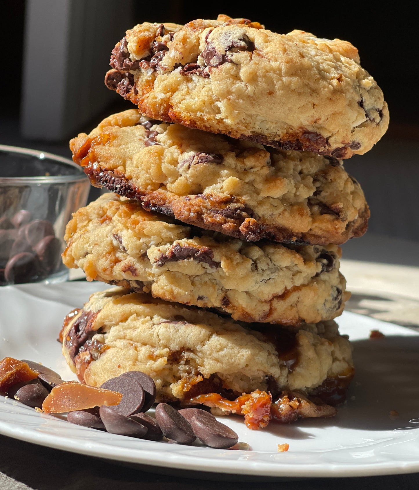 Coconut, Caramel, Chocolate Chip Cookies